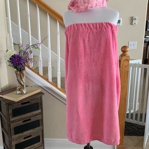 Bath Body Wrap with Hair Wrap Set